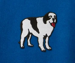 Big Dogs Medium-French Terry Fleece Embroidered Hoodie