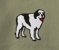 Big Dogs Medium-French Terry Fleece Embroidered Hoodie