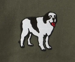 Big Dogs Medium-French Terry Fleece Embroidered Hoodie