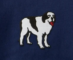 Big Dogs Medium-French Terry Fleece Embroidered Crew