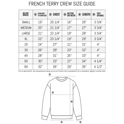 Big Dogs Medium-French Terry Fleece Embroidered Crew
